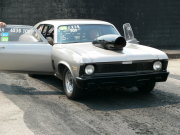 Silver NOVA Drag Car